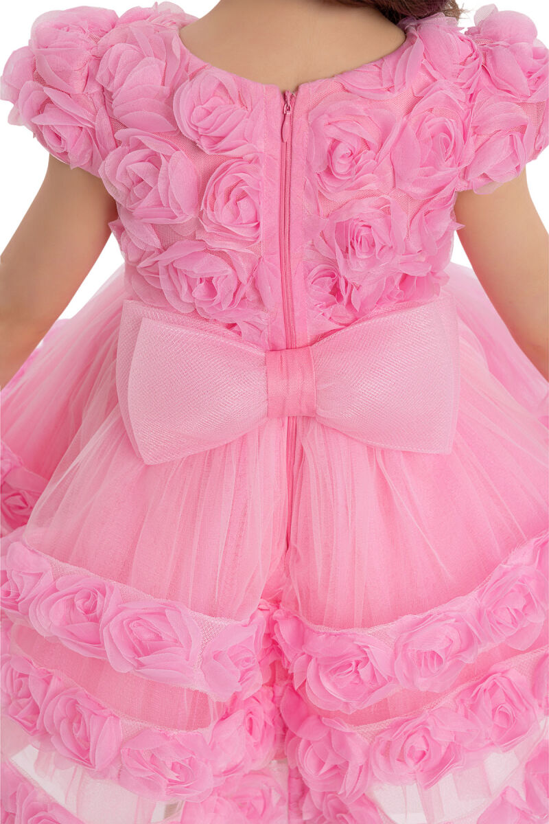CandyPink Girls Rose-Patterned Dress 6-24 MONTH - 5