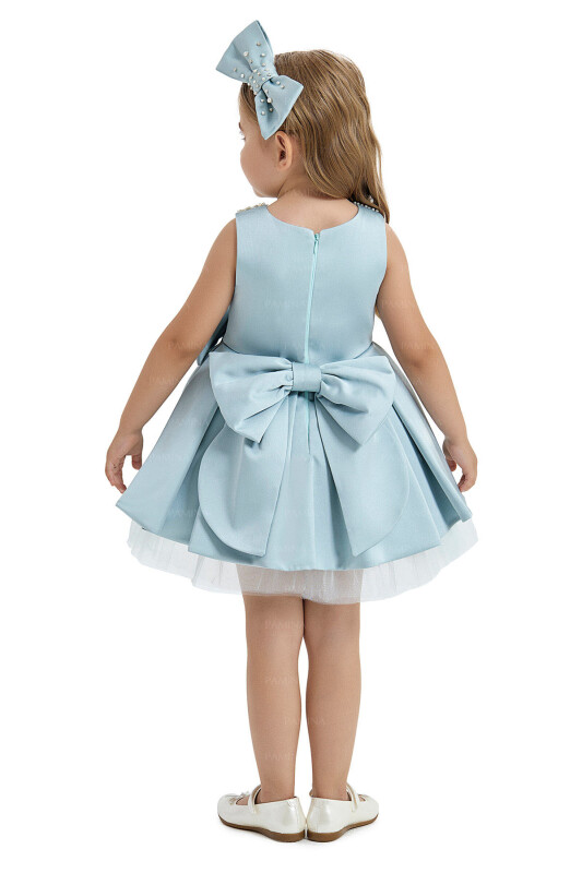 Mint Baby Collored Satin Dress 6-12-18 MONTH - 11