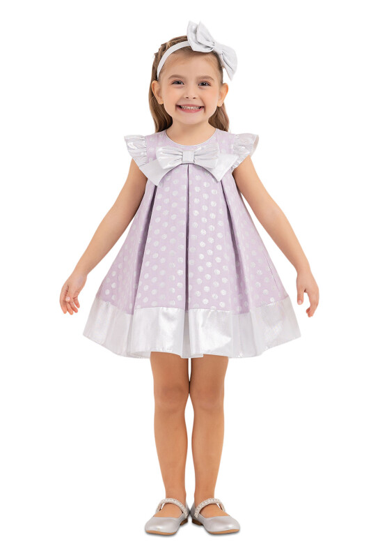 Lilac Spotted, dress for girls 6-18 MONTH 