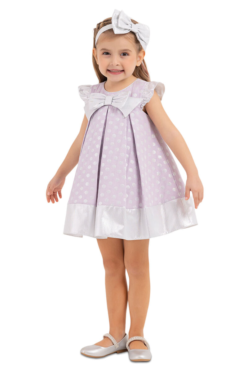 Lilac Spotted, dress for girls 6-18 MONTH - 2