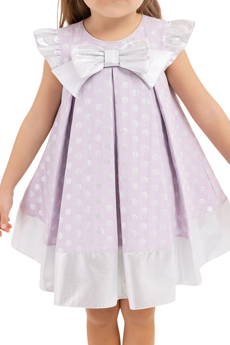 Lilac Spotted, dress for girls 6-18 MONTH - 6