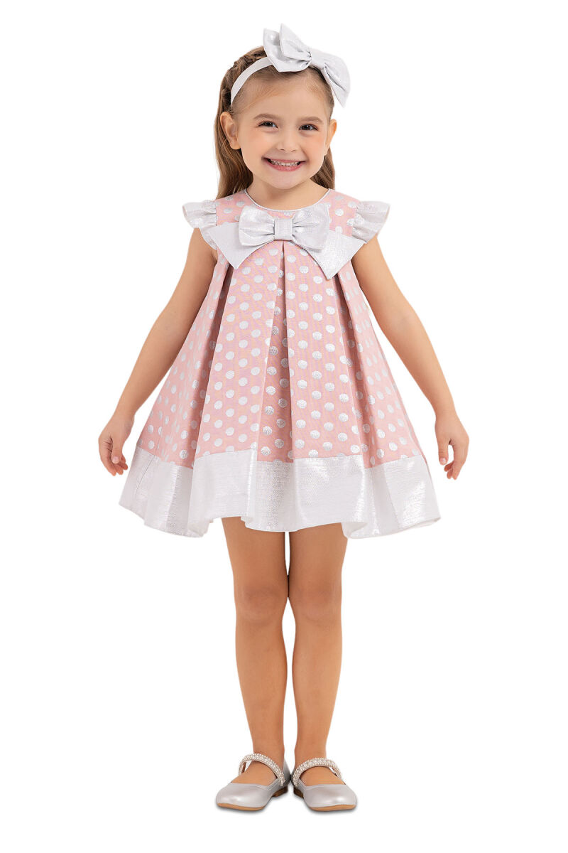 Powder Spotted, dress for girls 6-18 MONTH - 1