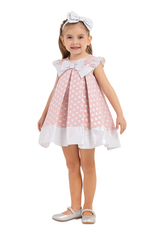 Powder Spotted, dress for girls 6-18 MONTH - 2