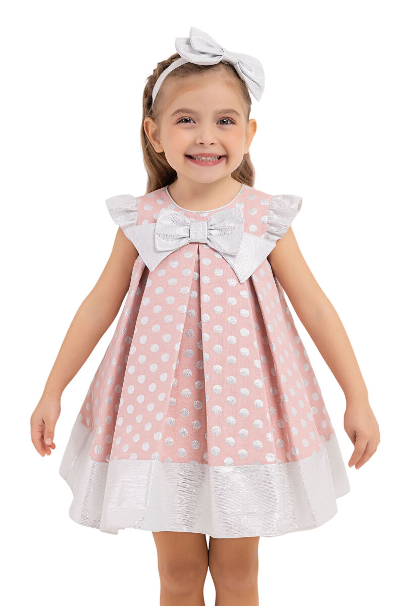 Powder Spotted, dress for girls 6-18 MONTH - 5