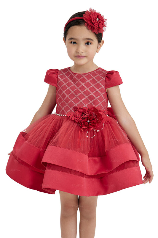Red Layered Skirted Dress 6-18 MONTH - 2