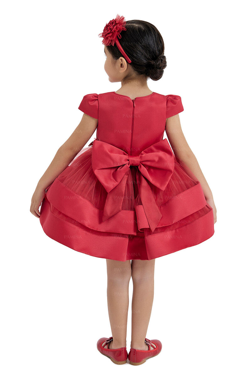 Red Layered Skirted Dress 6-18 MONTH - 5