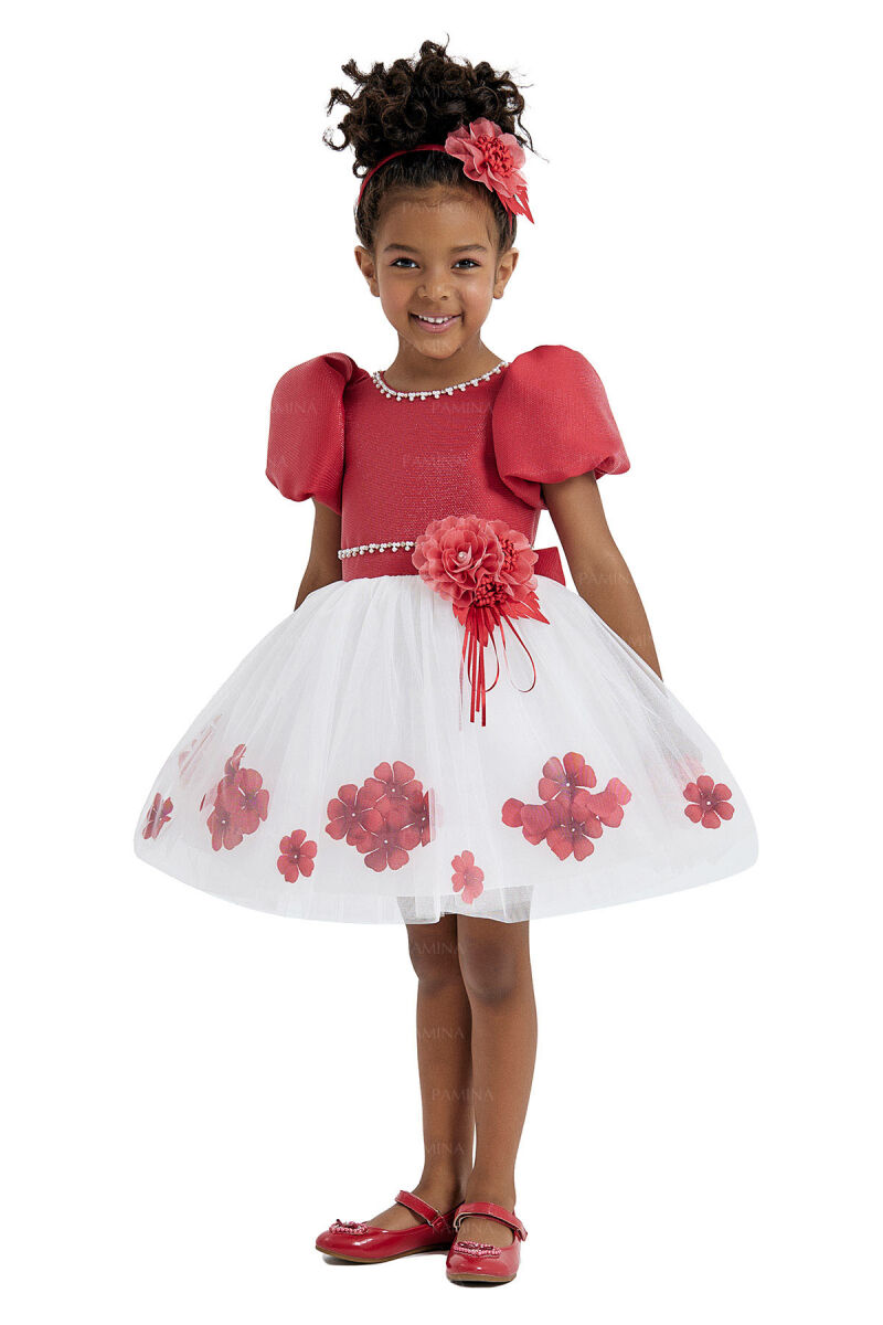 Red Balloon-Skirted Dress 2-6 AGE - 2