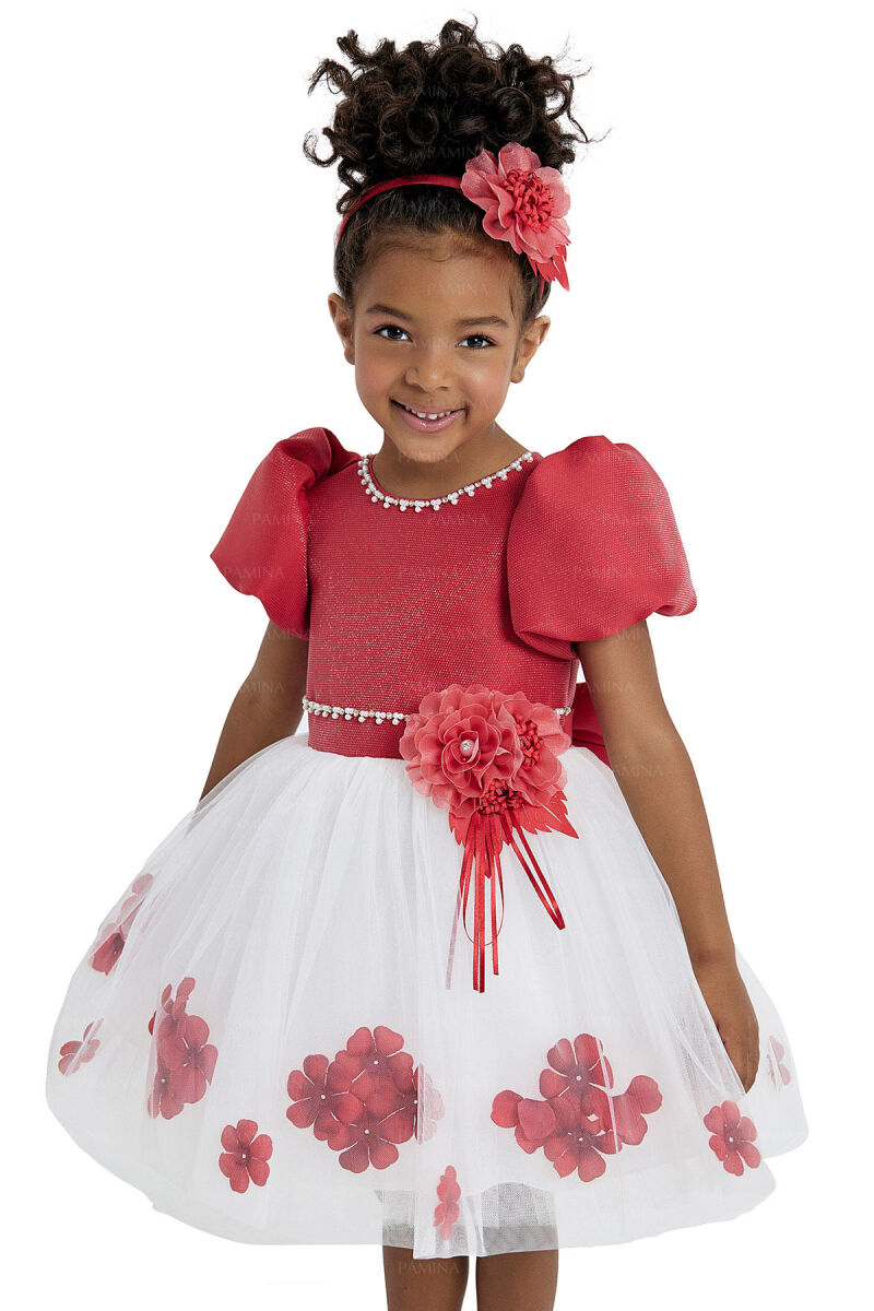 Red Balloon-Skirted Dress 2-6 AGE - 4