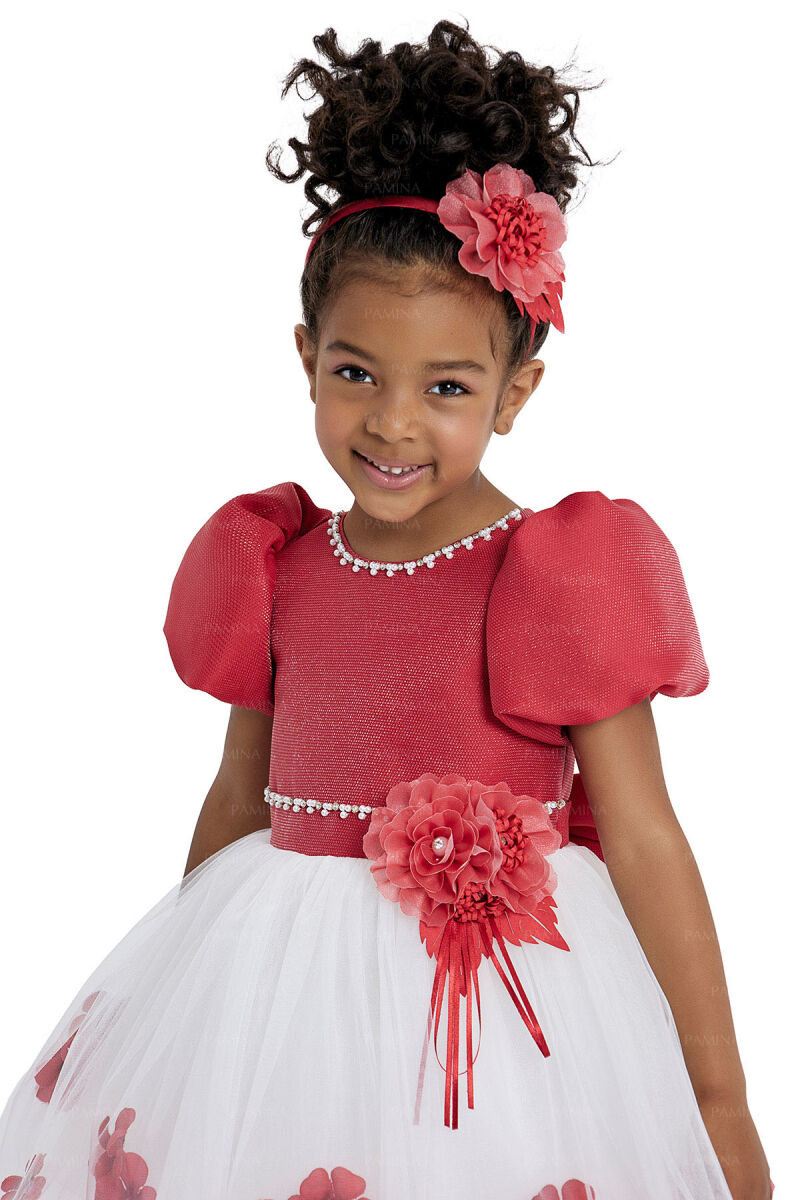 Red Balloon-Skirted Dress 2-6 AGE - 5