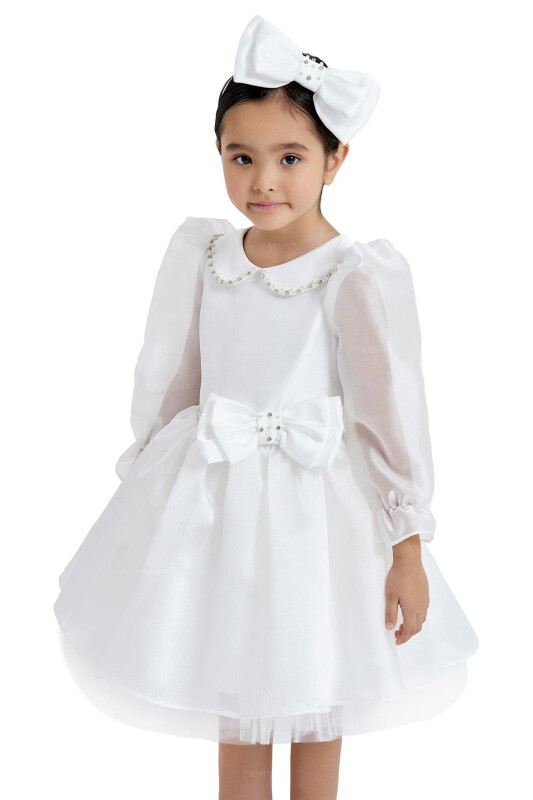 Ecru Baby Collared Dress 2-6 AGE - 3