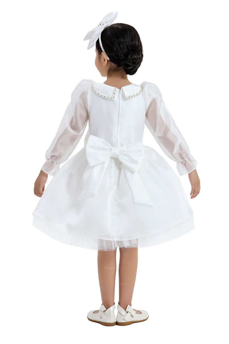 Ecru Baby Collared Dress 2-6 AGE - 5