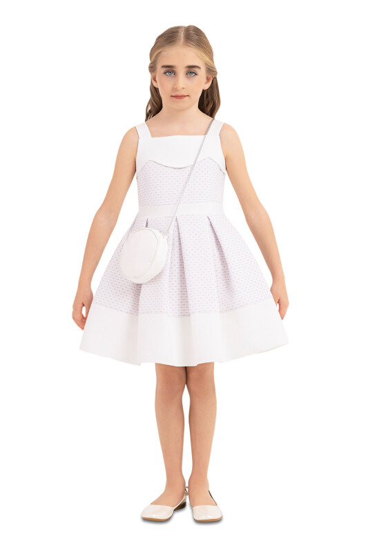 Lilac Strappy, dress for girls 4-8 AGE - 1
