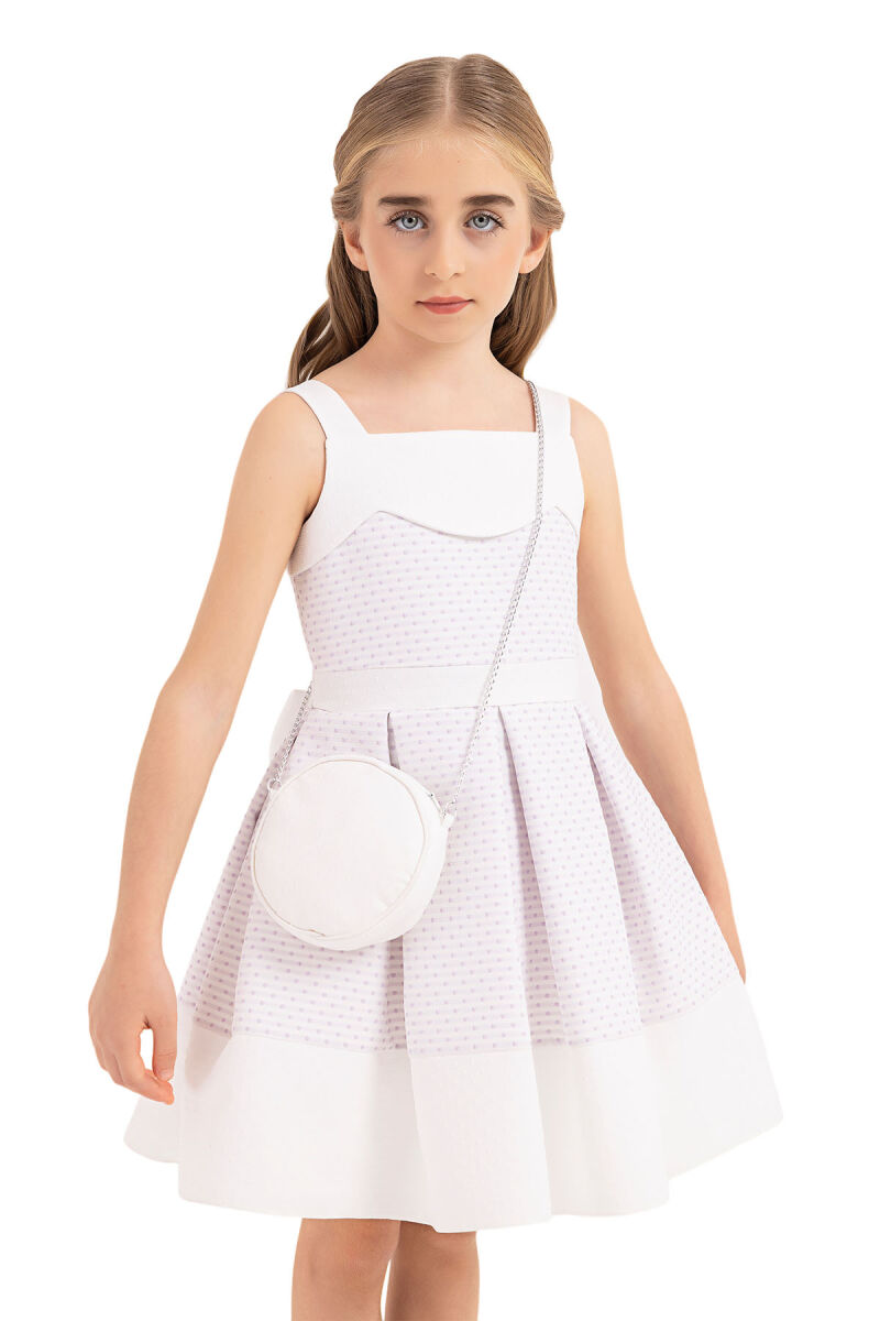 Lilac Strappy, dress for girls 4-8 AGE - 3