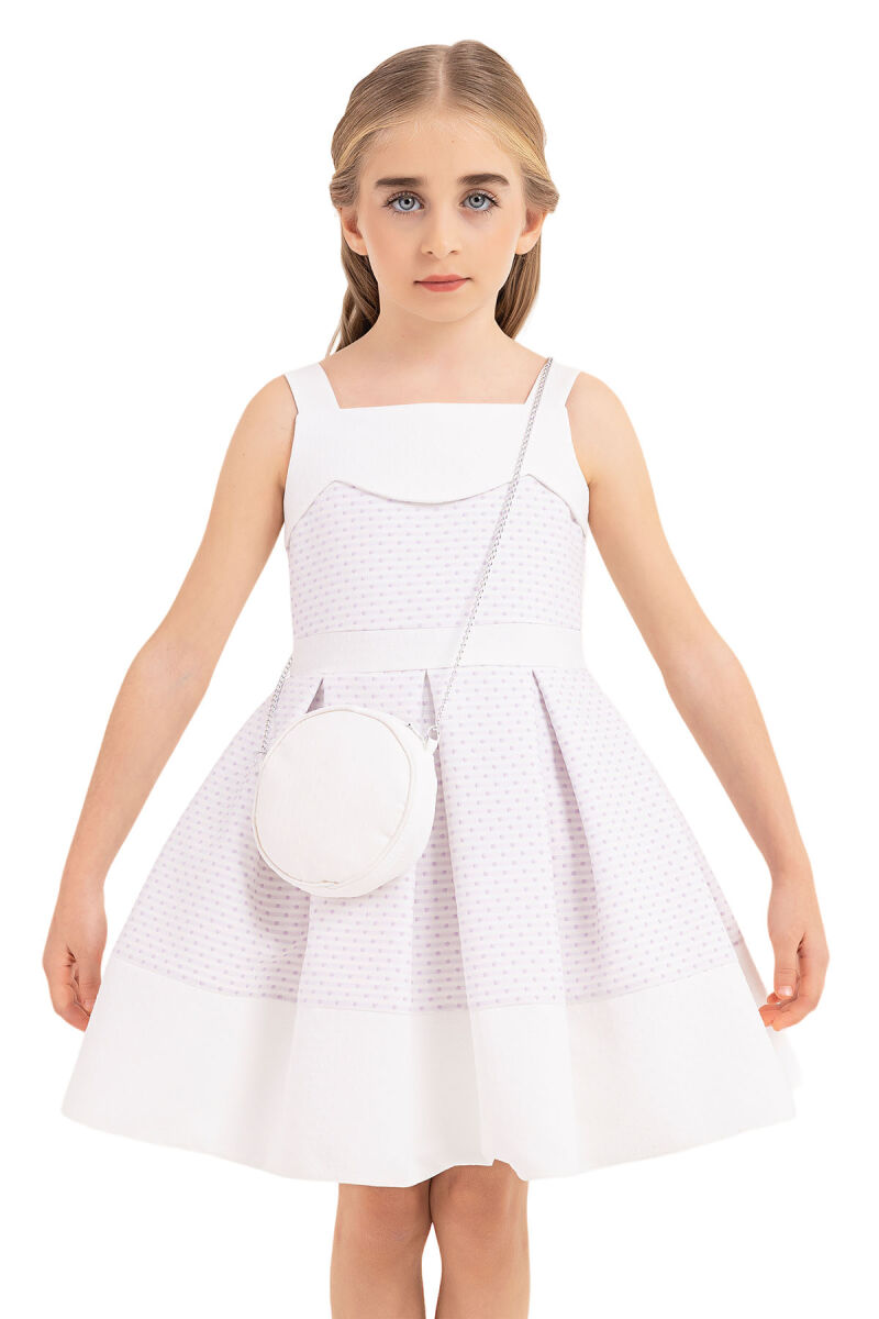 Lilac Strappy, dress for girls 4-8 AGE - 4