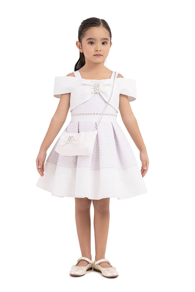 Lilac Princess-collar, dress for girls 2-6 AGE - 1