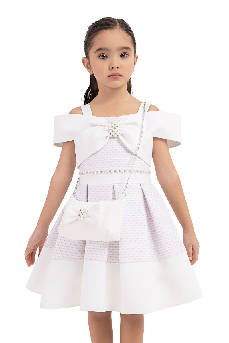 Lilac Princess-collar, dress for girls 2-6 AGE - 3