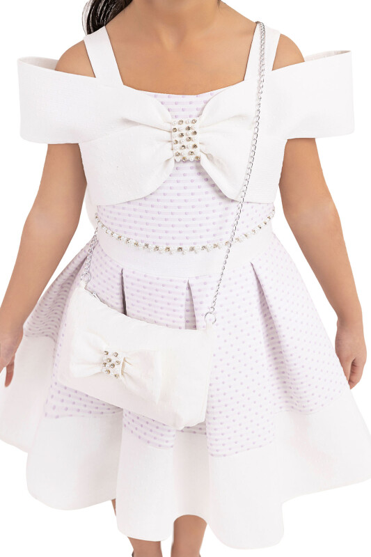 Lilac Princess-collar, dress for girls 2-6 AGE - 4