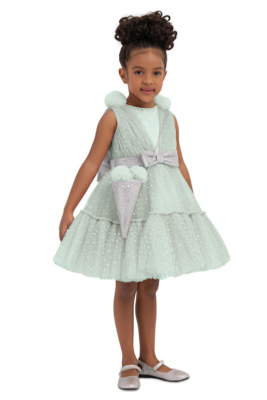 Mint Tulle Dress for Girls 2-6 AGE - 2