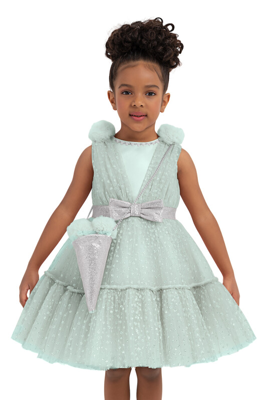 Mint Tulle Dress for Girls 2-6 AGE - 5