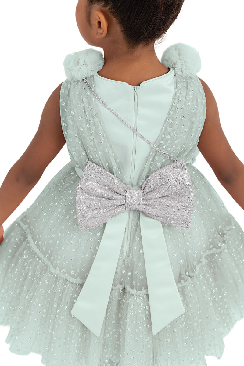 Mint Tulle Dress for Girls 2-6 AGE - 6