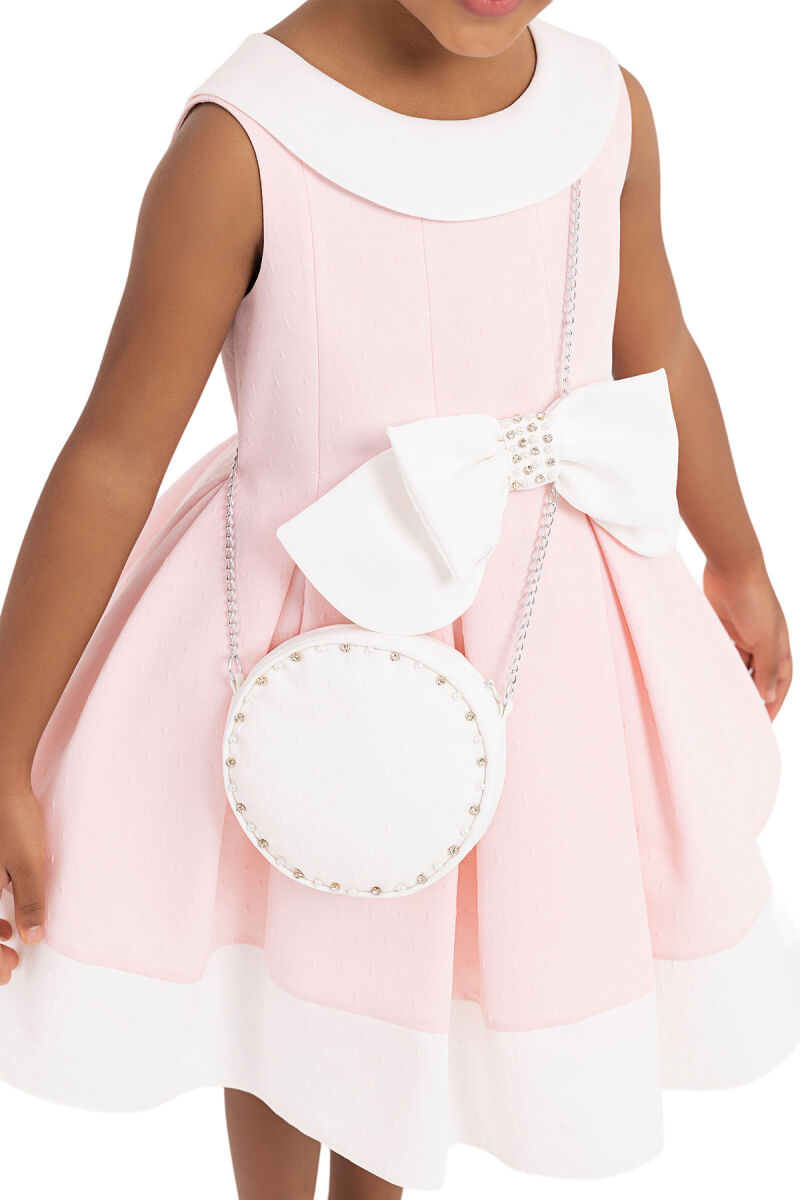 Pink Sleeveless cutting, dress for girls 2-6 AGE - 4