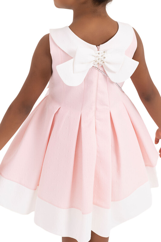 Pink Sleeveless cutting, dress for girls 2-6 AGE - 6