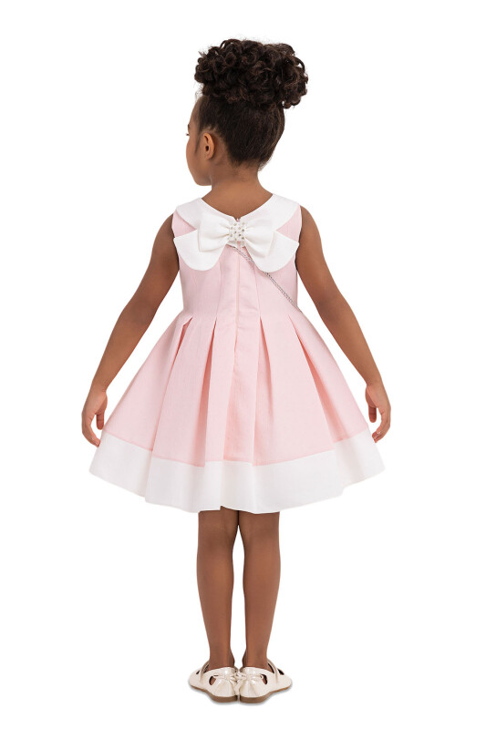 Pink Sleeveless cutting, dress for girls 2-6 AGE - 7