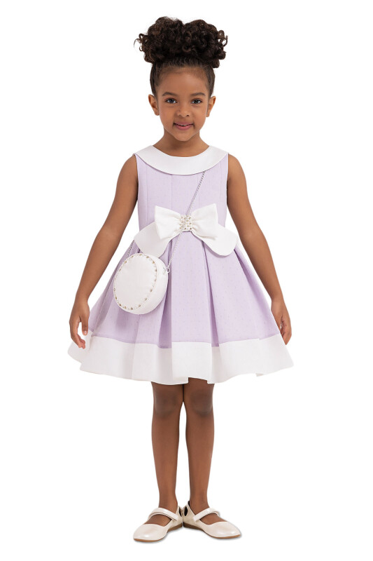 Lilac Sleeveless cutting, dress for girls 2-6 AGE 