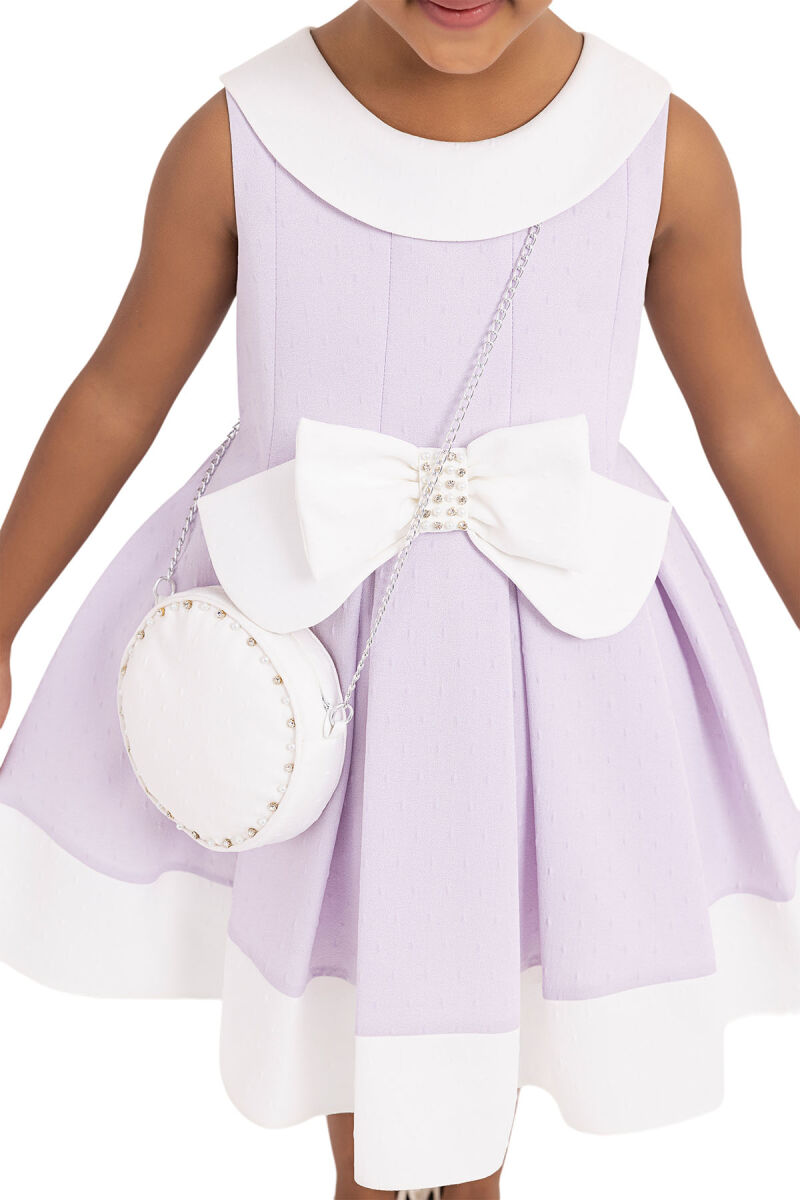 Lilac Sleeveless cutting, dress for girls 2-6 AGE - 5
