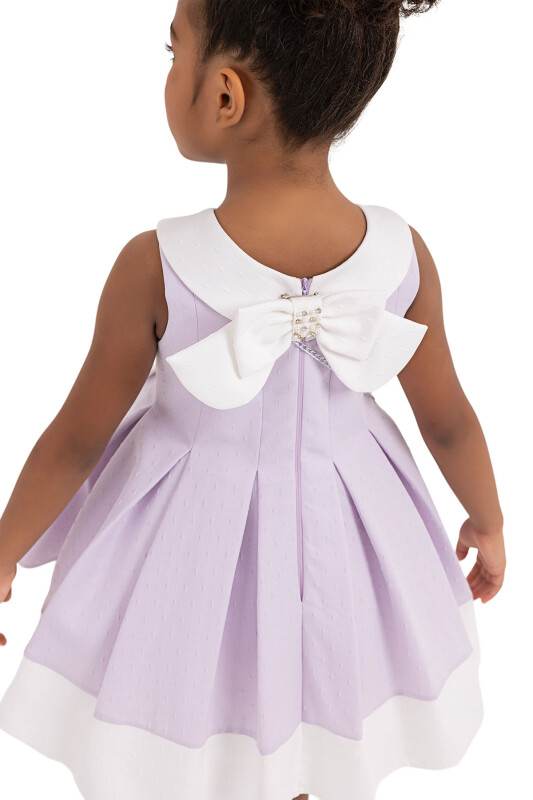 Lilac Sleeveless cutting, dress for girls 2-6 AGE - 6