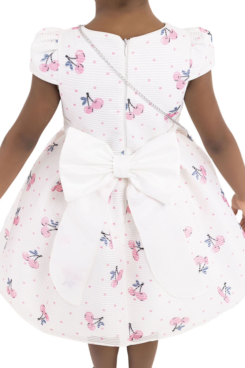 Pink Cherry printed dress for girls 2-6 AGE - 6