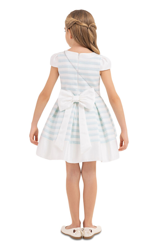 Blue Moon-sleeved dress for girls 4-8 AGE - 7