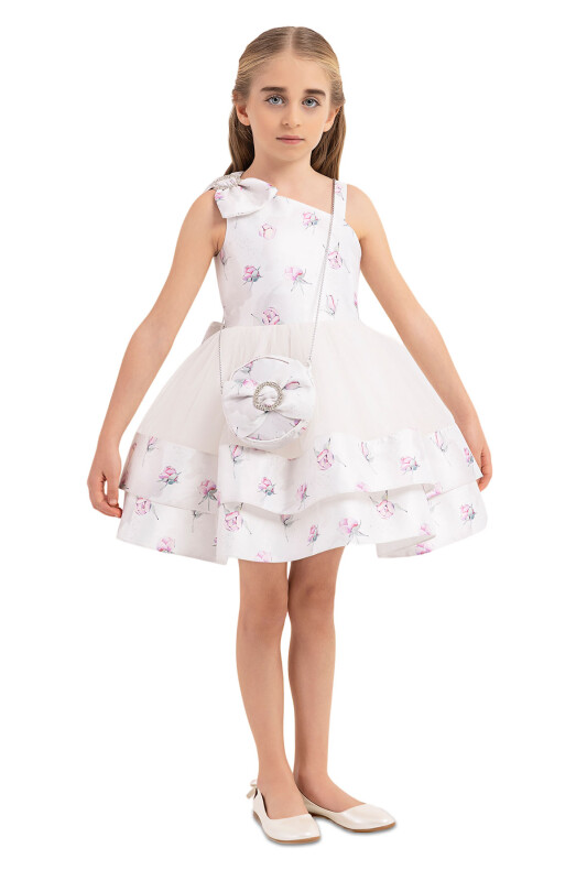 Pink dress with tulle skirt for girls 4-8 AGE - 6