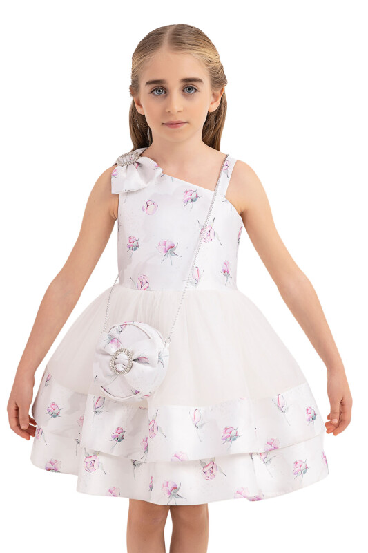 Pink dress with tulle skirt for girls 4-8 AGE - 9