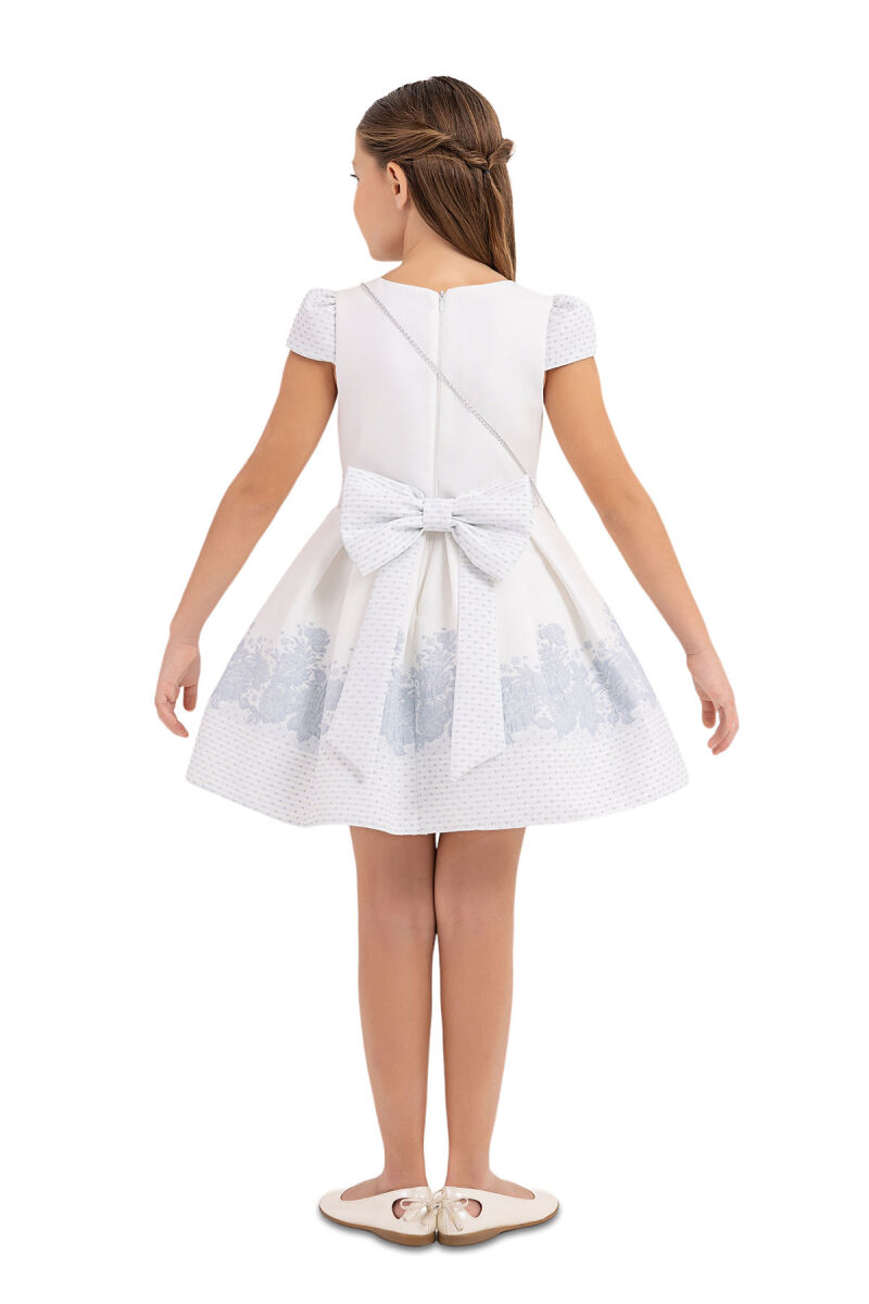 Blue Moon-sleeved Dress for Girls 4-8 AGE - 7