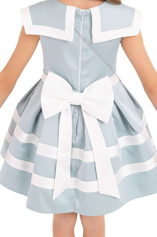 Mint Sailor-collar dress for girls 4-8 AGE - 9