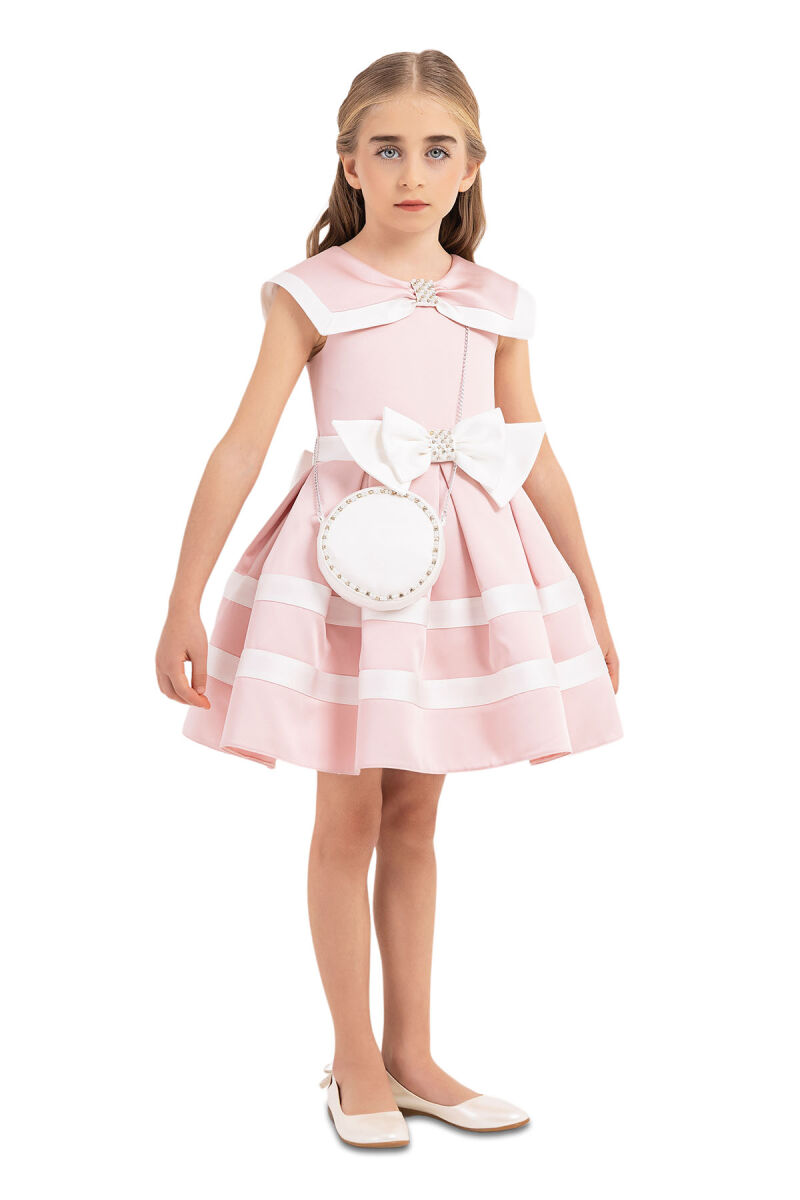 Powder Sailor-collar dress for girls 4-8 AGE - 5