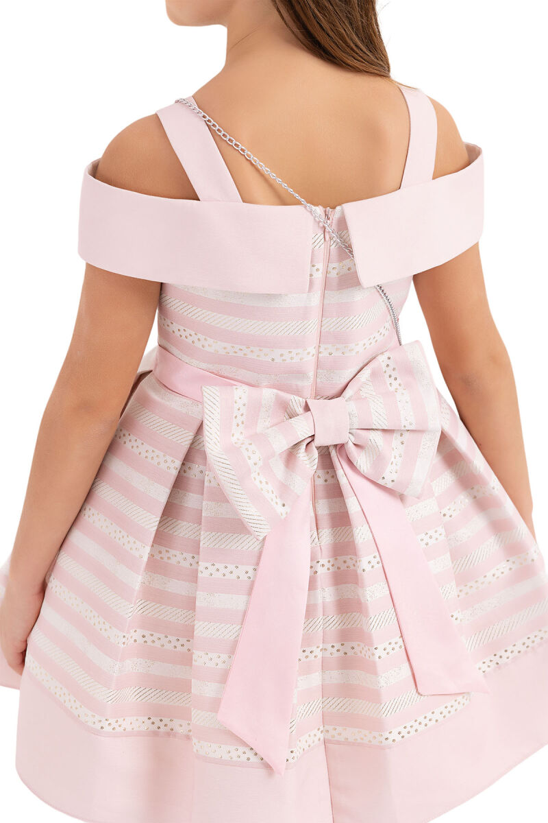 Pink Princess Collar Dress for Girls 4-8 AGE - 10