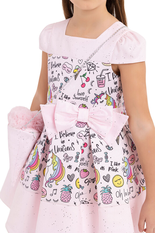 Powder Unicorn dress for girls 4-8 AGE - 3