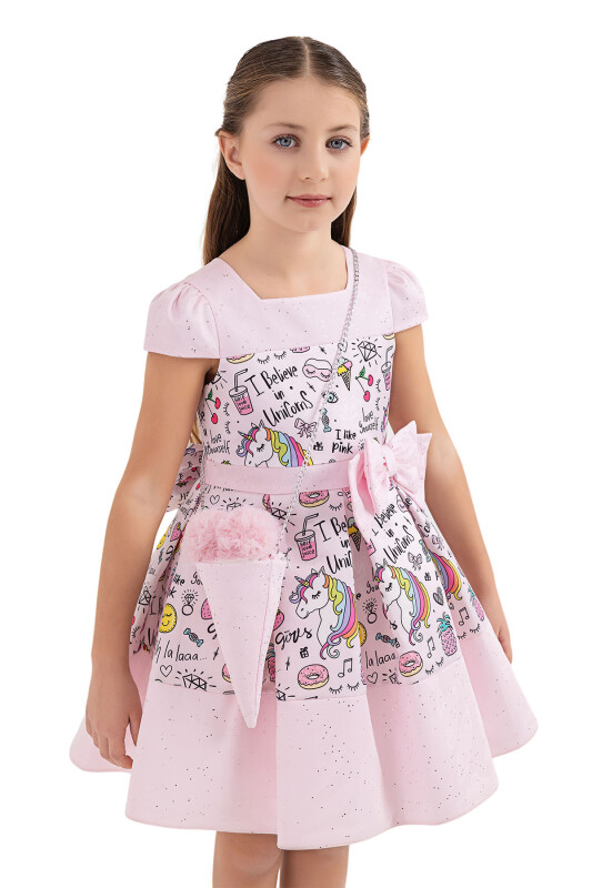 Powder Unicorn dress for girls 4-8 AGE - 5