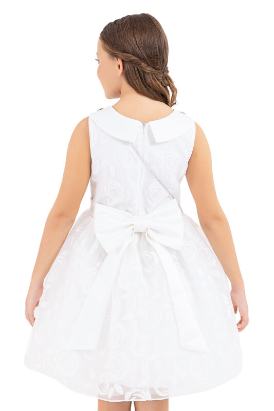 Ecru Sleeveless dress for girls 10-14 AGE - 9