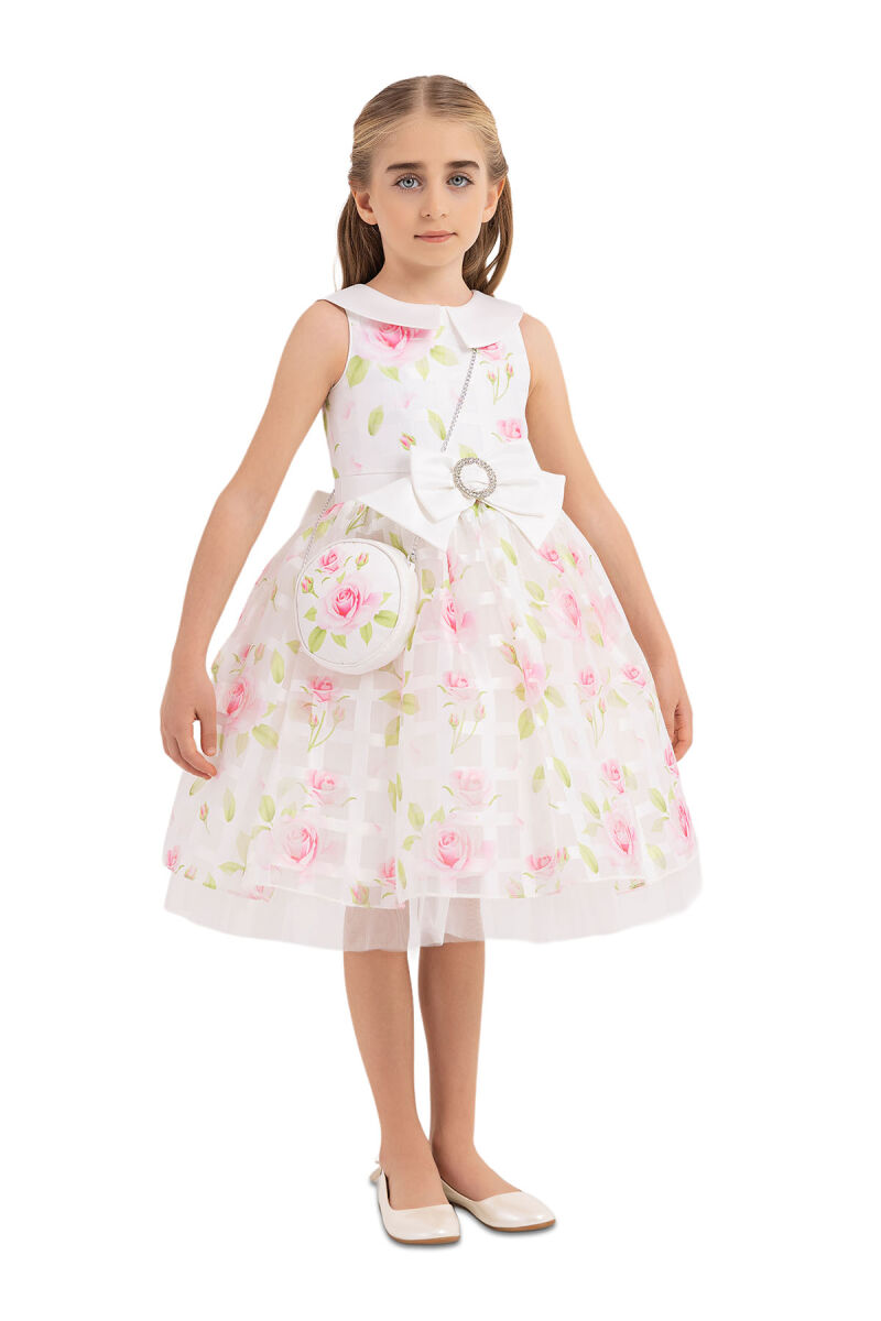Pink Sleeveless dress for girls 4-8 AGE - 2