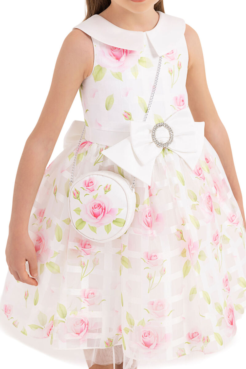 Pink Sleeveless dress for girls 4-8 AGE - 3