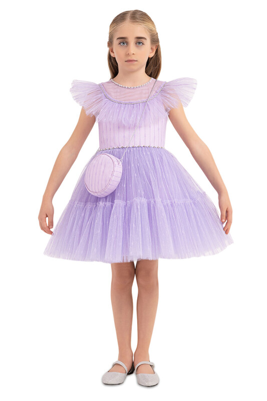 Lilac Tutu Dress for Girls 4-8 AGE - 1