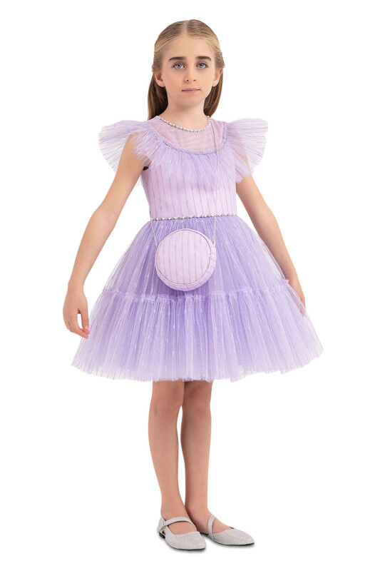 Lilac Tutu Dress for Girls 4-8 AGE - 2