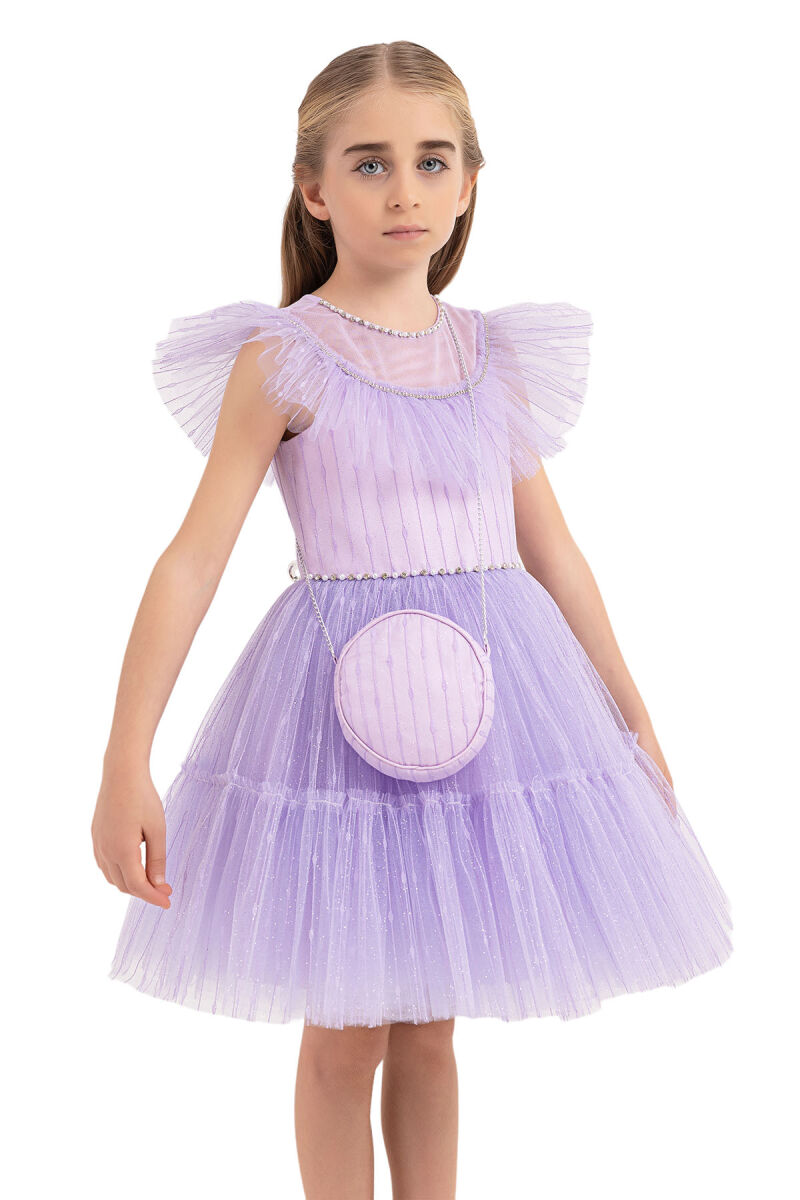 Lilac Tutu Dress for Girls 4-8 AGE - 3