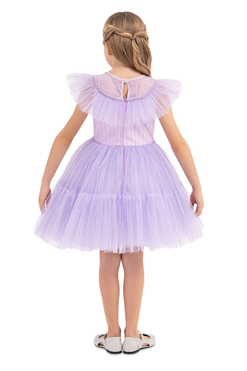Lilac Tutu Dress for Girls 4-8 AGE - 8