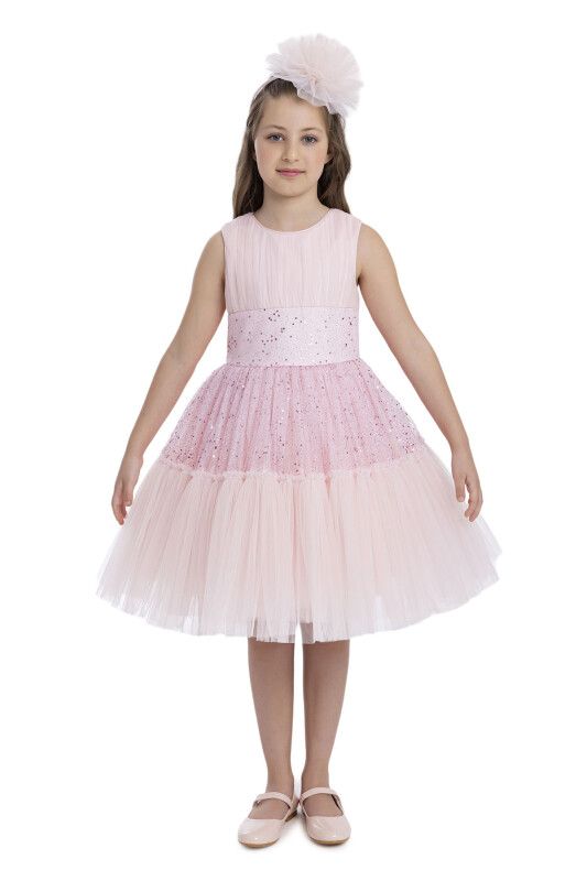 Powder Sleeveless Cut Girl Dress 8-12 AGE - 1