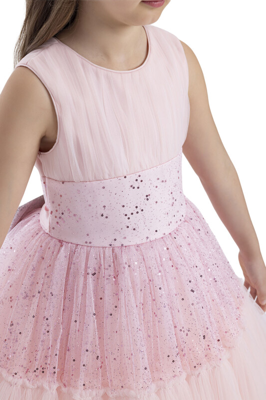Powder Sleeveless Cut Girl Dress 8-12 AGE - 5