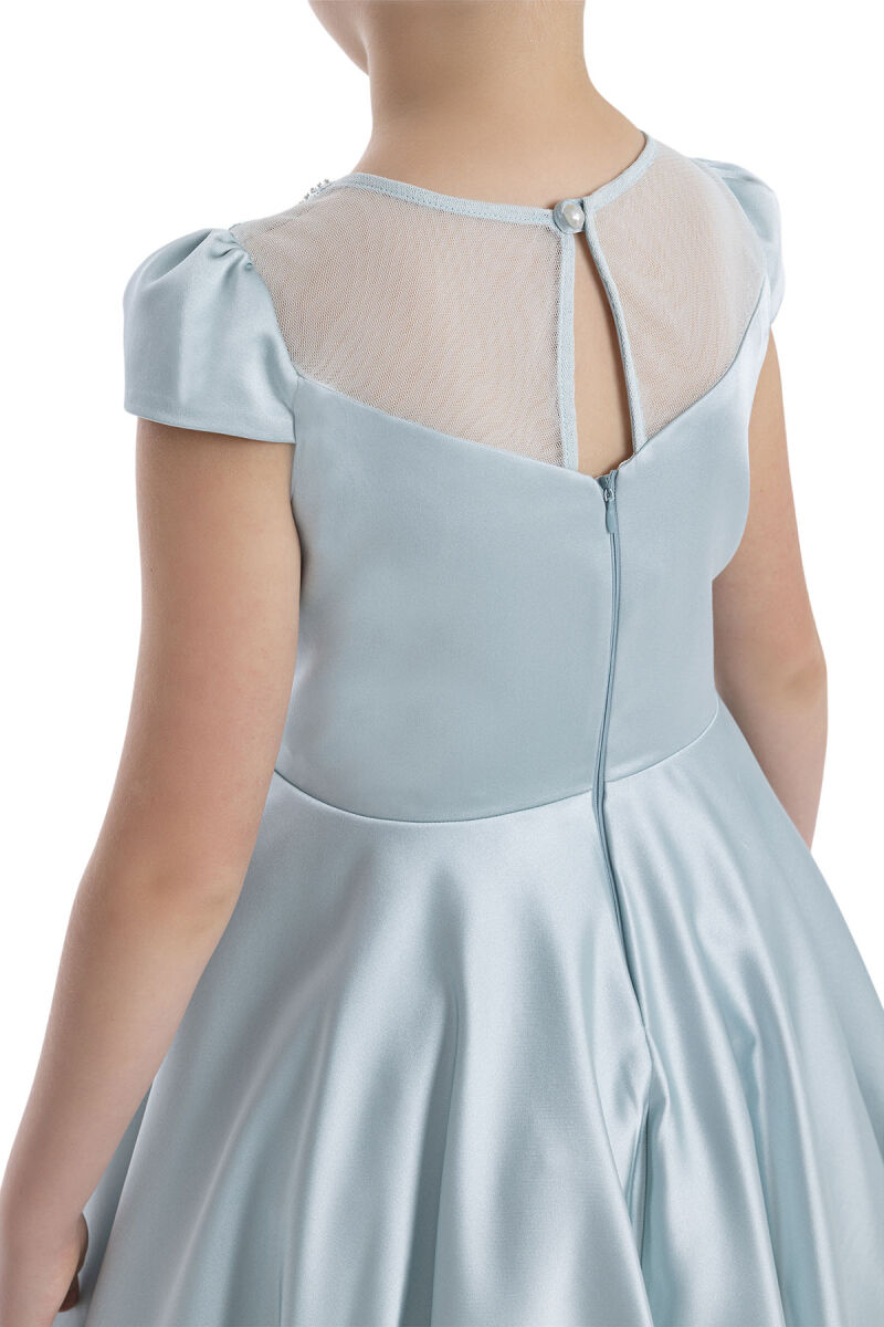 Mint Short Sleeve Girls Dress 8-12 AGE - 7